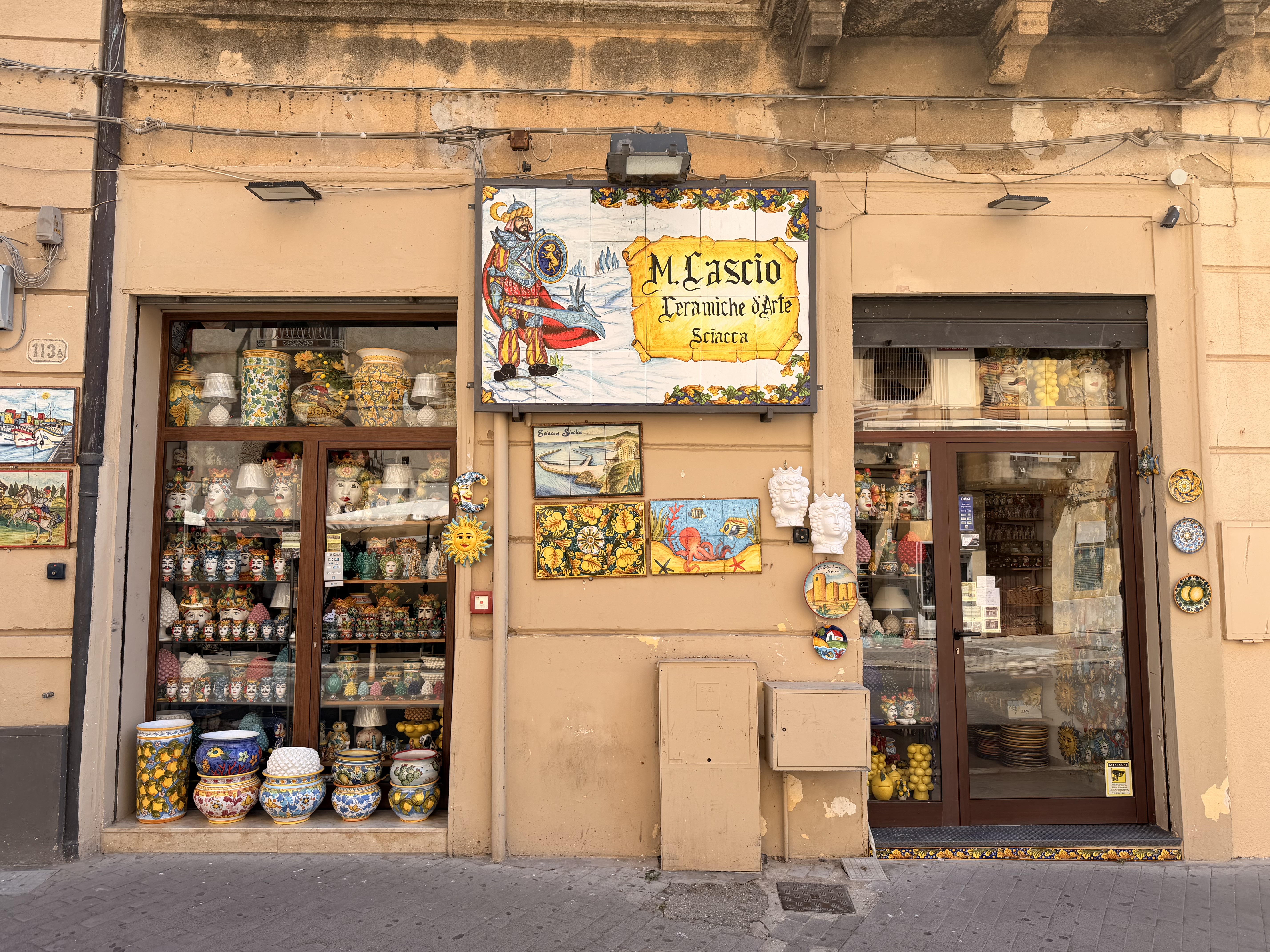 La seconda bottega Cascio in Corso Vittorio Emanuele a Sciacca